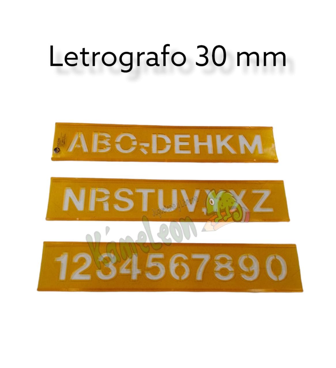 Letrografo pizzini 30mm flexible. naranja