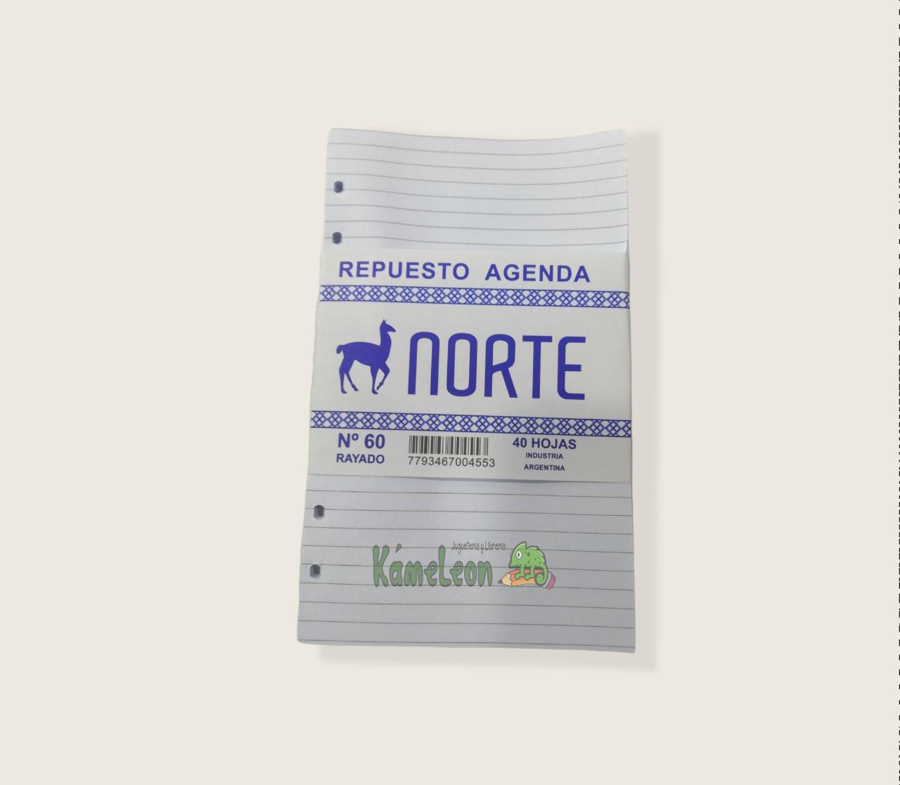 Repuesto norte agendas r7 raya nro.60