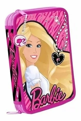 Cartuchera multiscope 2 pisos barbie 641 tela