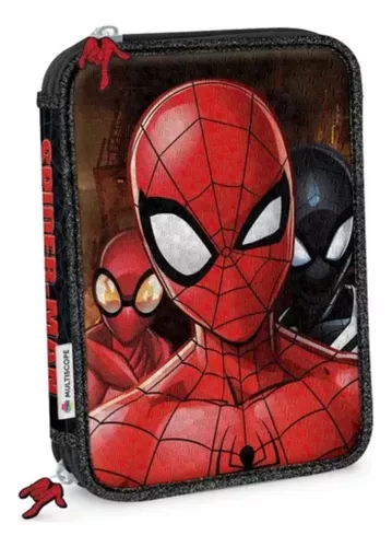 Cartuchera multiscope 2 pisos spiderman