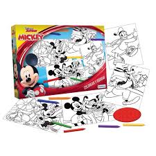 Mickey colorea y borra