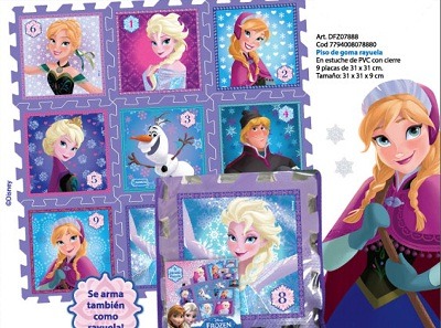 Piso de goma "frozen"
