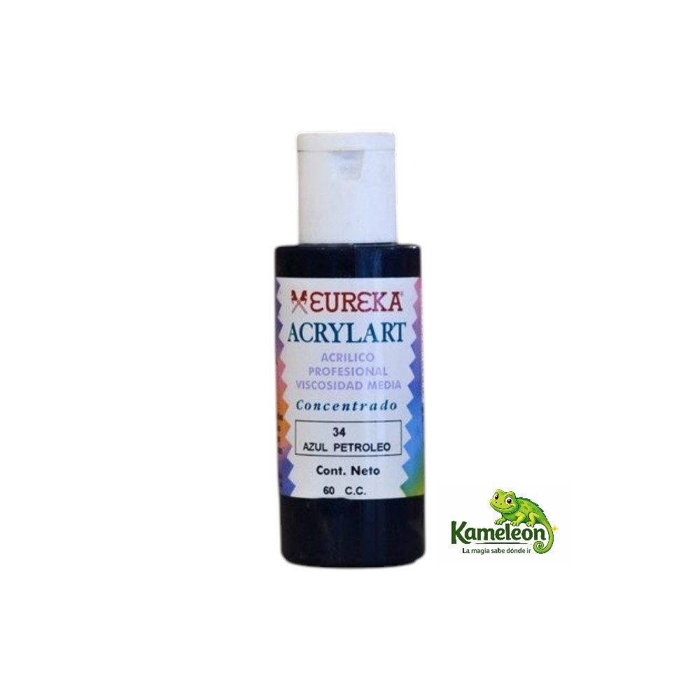 Acrilico eureka 34- azul petroleo 