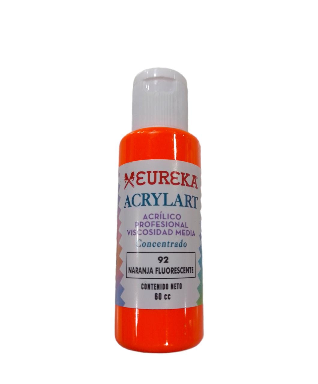 Acrilico eureka 92 - naranja fluorecente