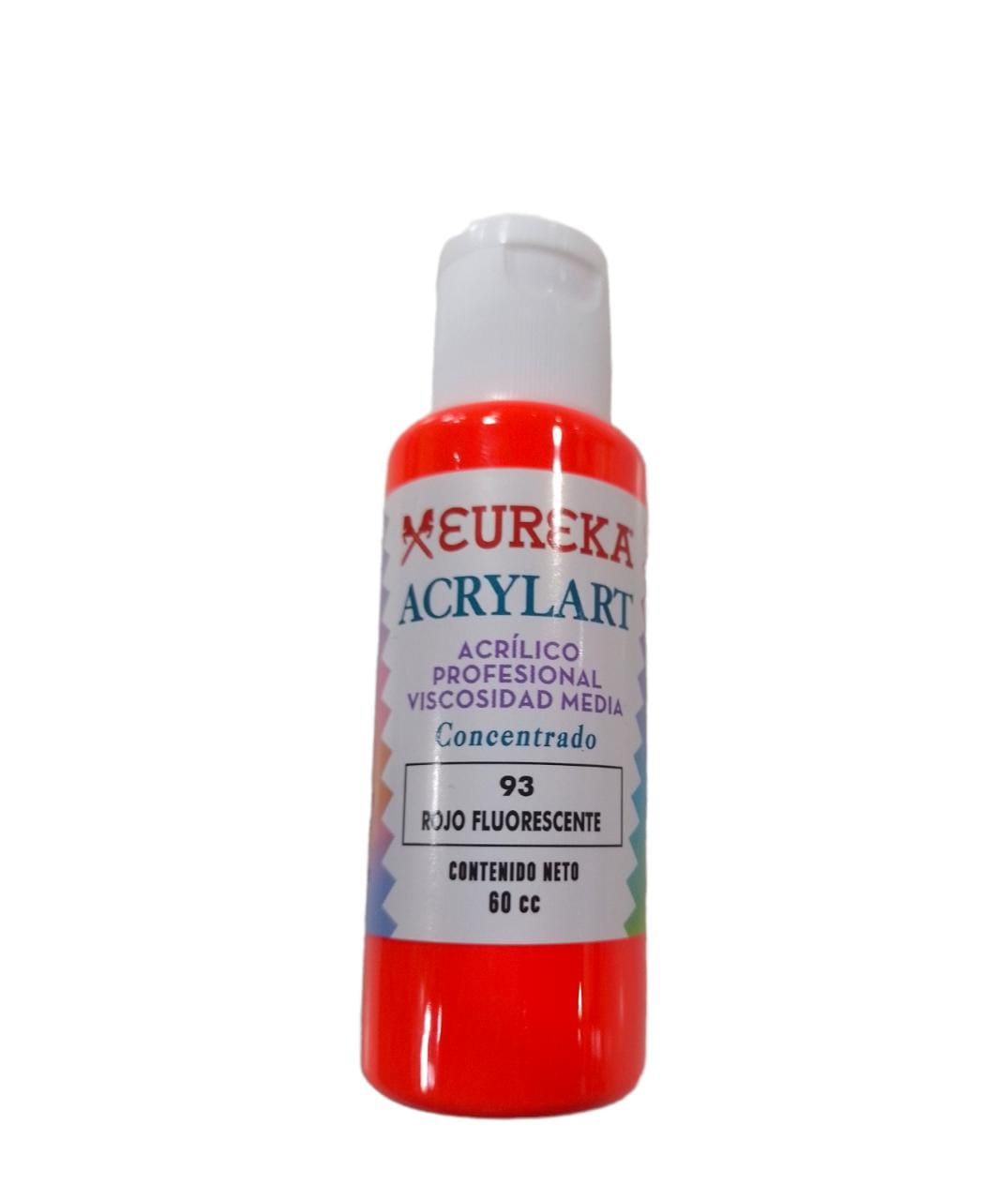 Acrilico eureka 93 - rojo fluorecente