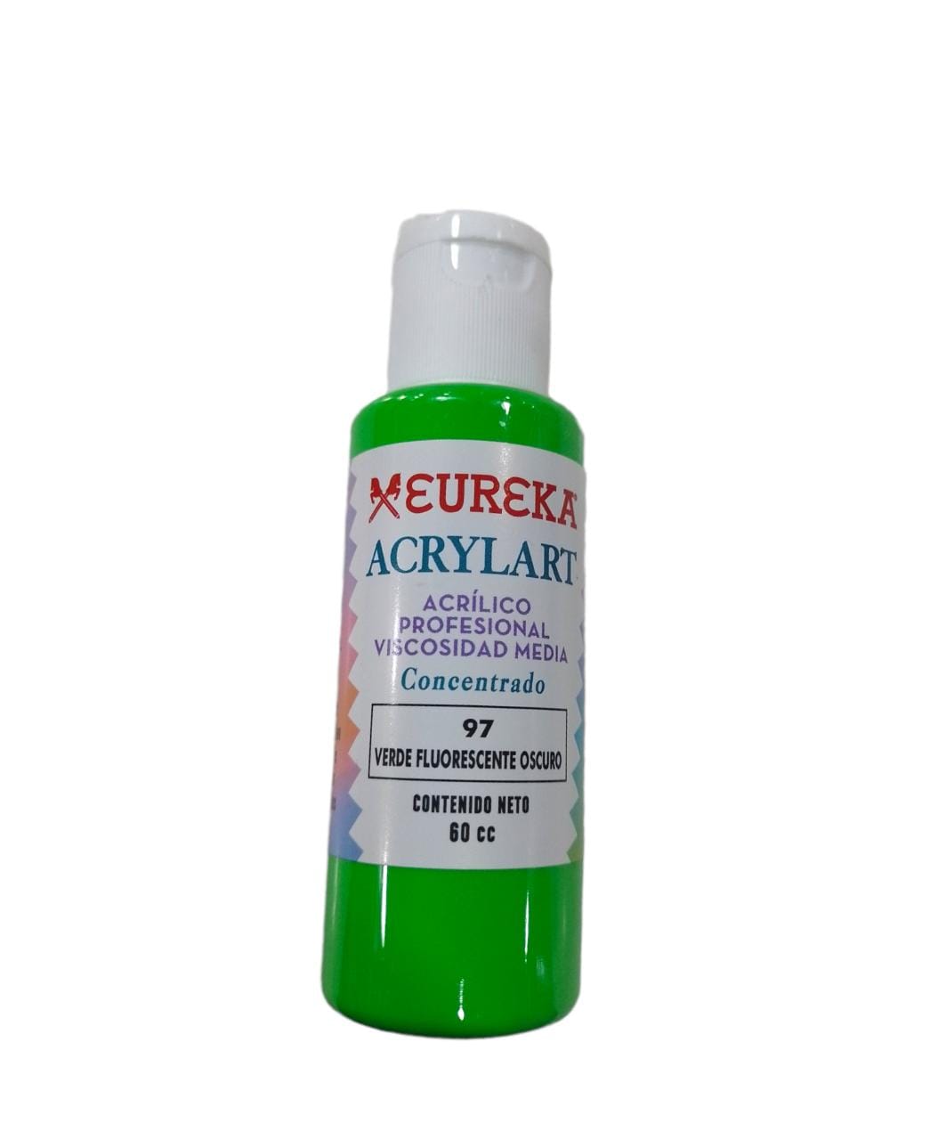 Acrilico eureka 97 - verde fluorecente oscuro