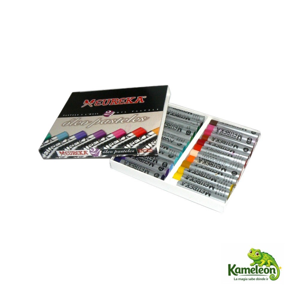 Pastel eureka oleo  caja de 24