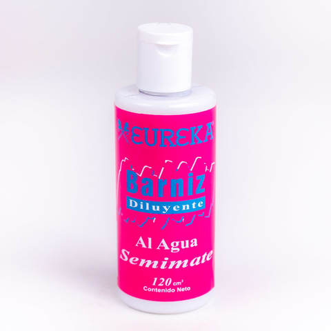 Barniz diluyente al agua semimate 120cc