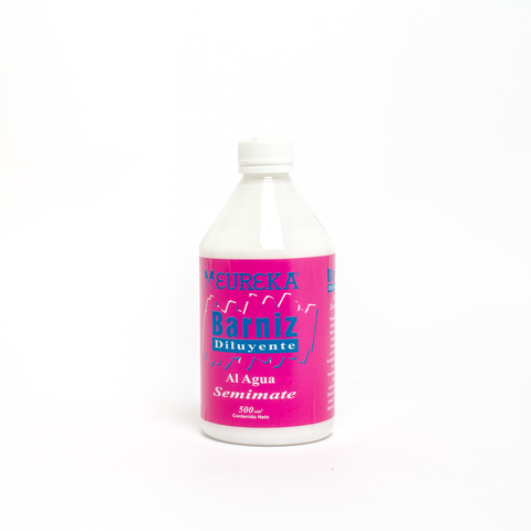 Barniz diluyente al agua semimate 500cc