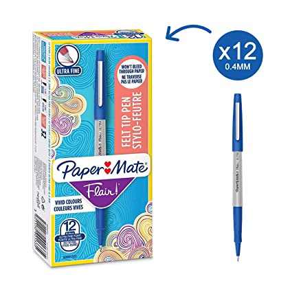 Microfibra paper-mate flair azul