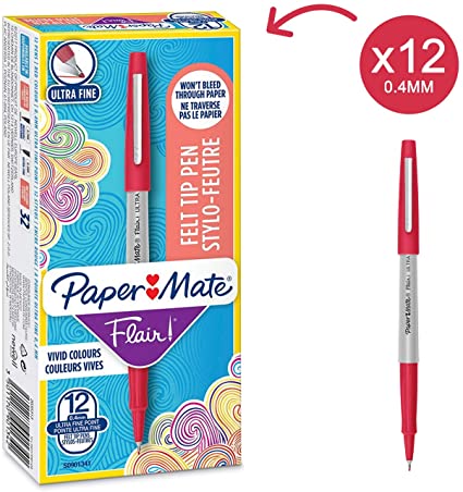 Microfibra paper-mate flair roja