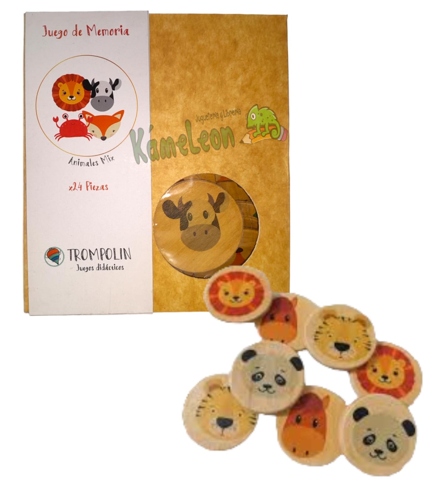 Juego "trompolin" memoria deanimales mix 