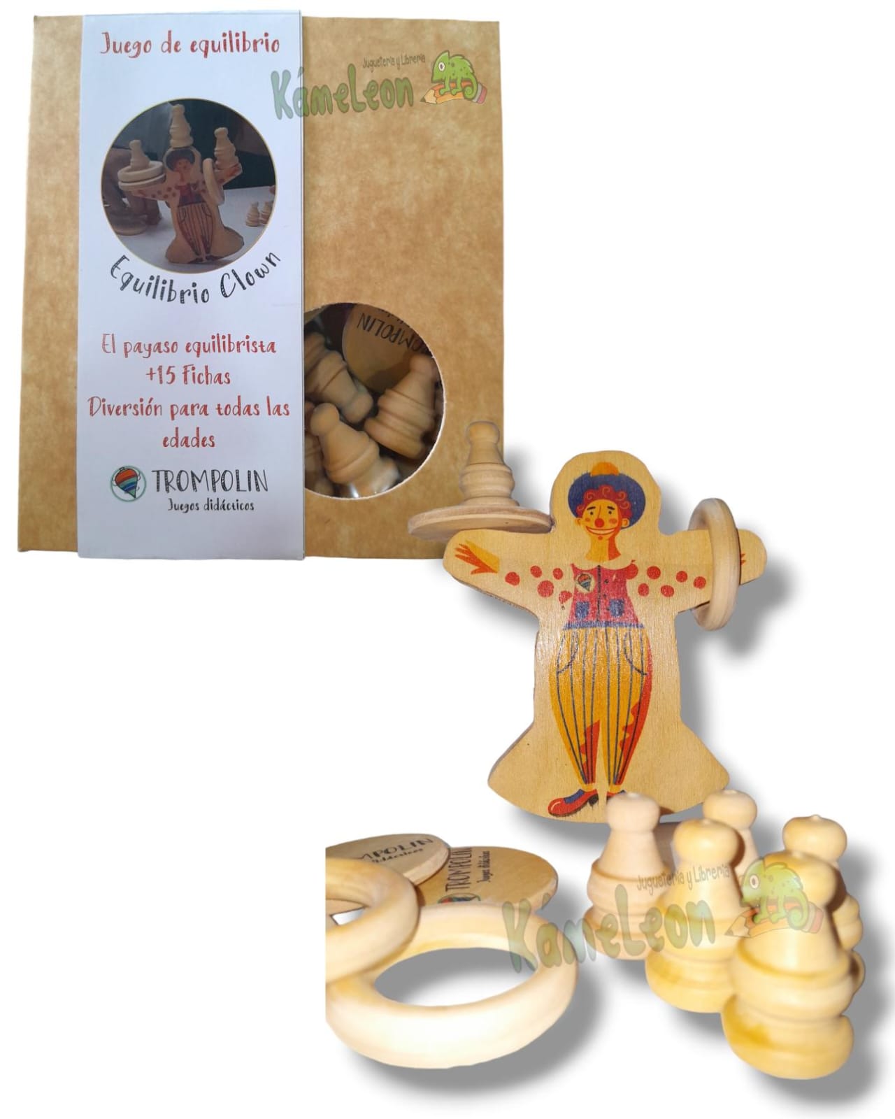 Juego "trompolin" equilibrio clow 