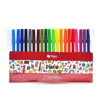 Marcadores filgo pinto x20 colores