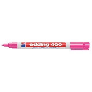 Marcador permanente edding 400 rosa fino