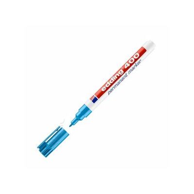 Marcador permanente edding 400 celeste fino