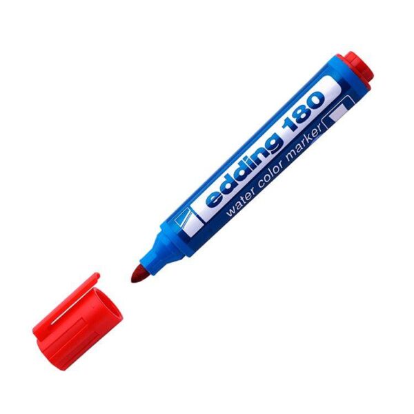 Marcador al agua edding 180 roja 