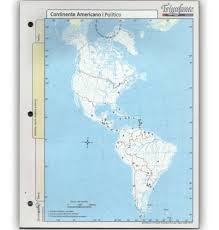 Mapa triunfante continente americano fisico politico n5