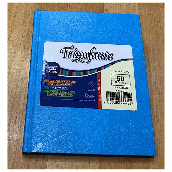Cuaderno triunfante nro1 araÑa celeste 