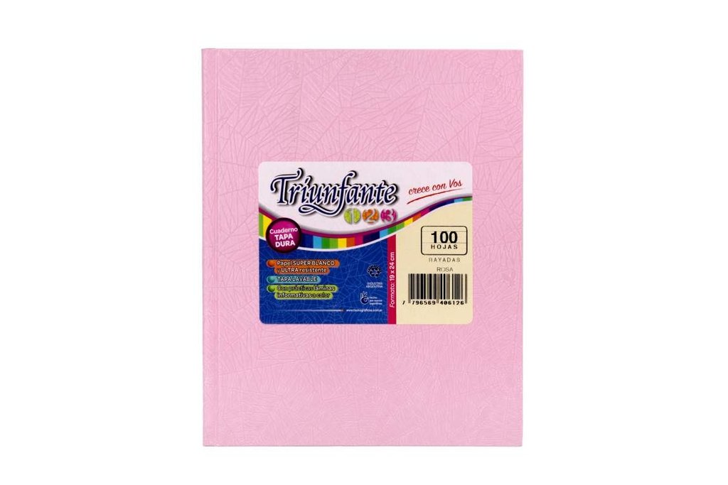 Cuaderno triunfante nro1 araÑa rosa 