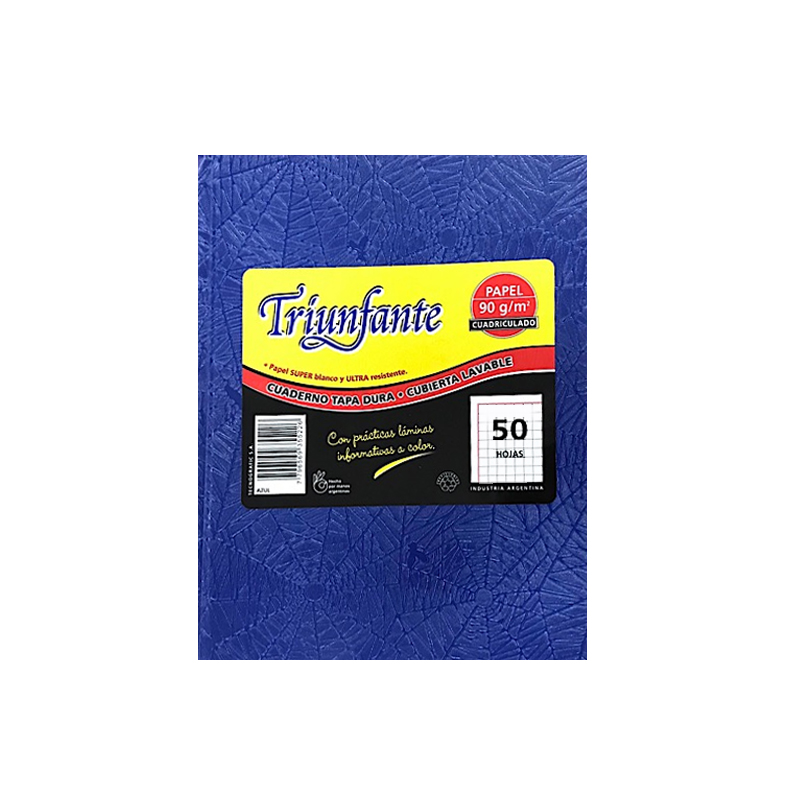 Cuaderno triunfante nro1 araÑa azul 