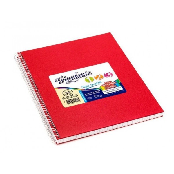 Cuaderno triunfante nro 7 espiralado rayado