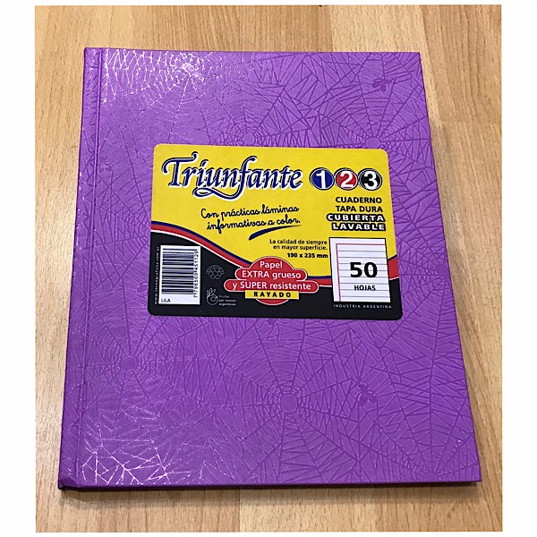 Cuaderno nro3 triunfante araÑa lila 