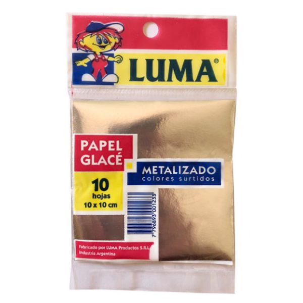 Papel glace luma metalizado