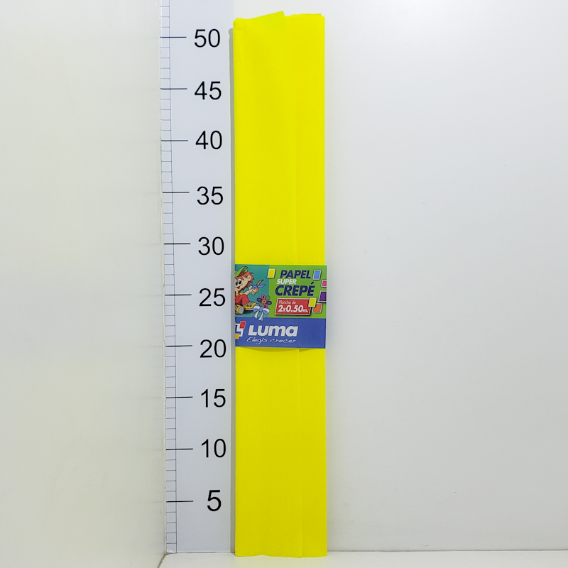 Papel luma crepe amarillo