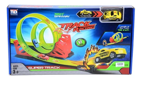 Pista 360 spinway track racing 17 piezas