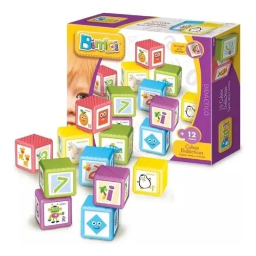 Juegos didactivos bimbi 10 cubos apilables