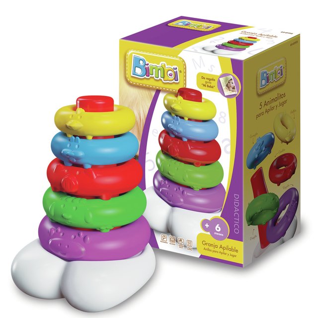 Juego didactico granja apilable