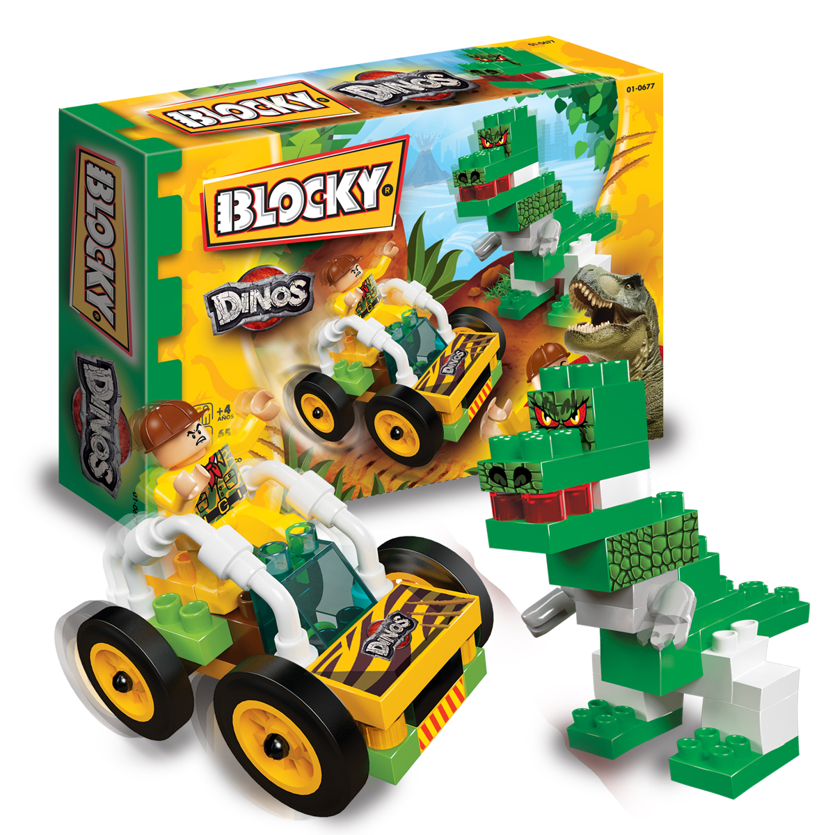 Juegos de bloques blocky dinos 1