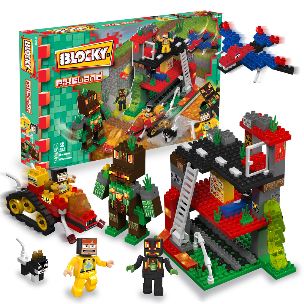Juego de bloques bloky pixelland