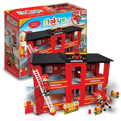 Juego de encastre estacion de bomberos