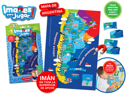 Puzzle imantado: mapa de argentina