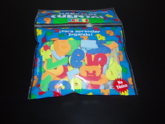 Juego de goma eva numeros