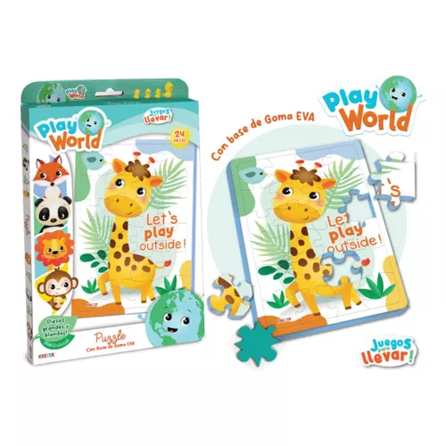 Puzzle de goma eva animalitos