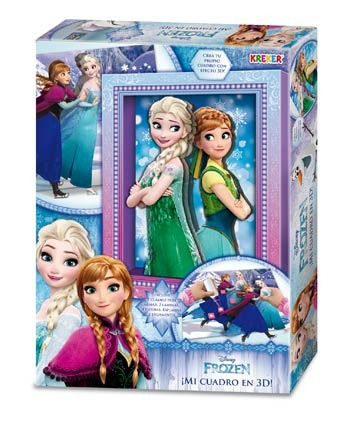 Mi cuadro en 3d frozen 