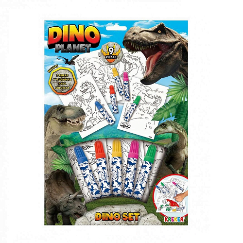 Set de dibujo dino planet