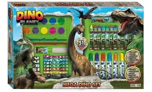 Valijita de arte dino planet 51 piezas