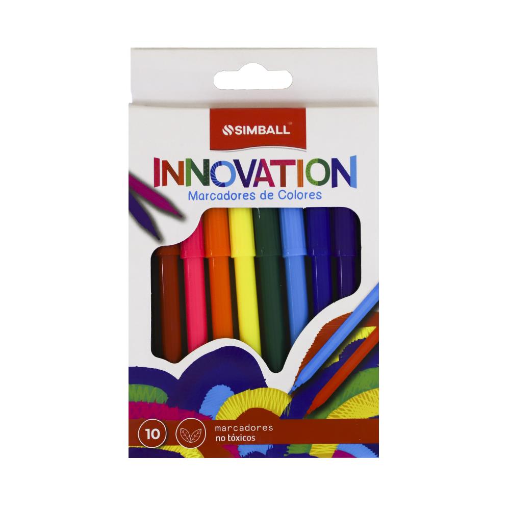 Marcadores simball innovation x10 colores