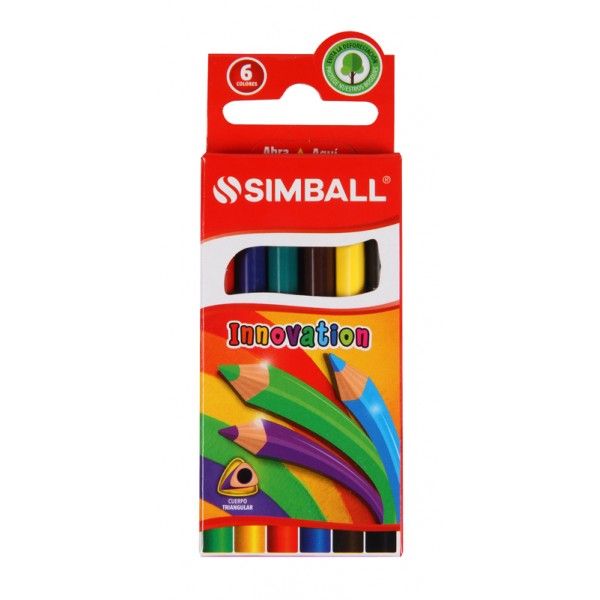 Lapices simball innovation x6 cortos