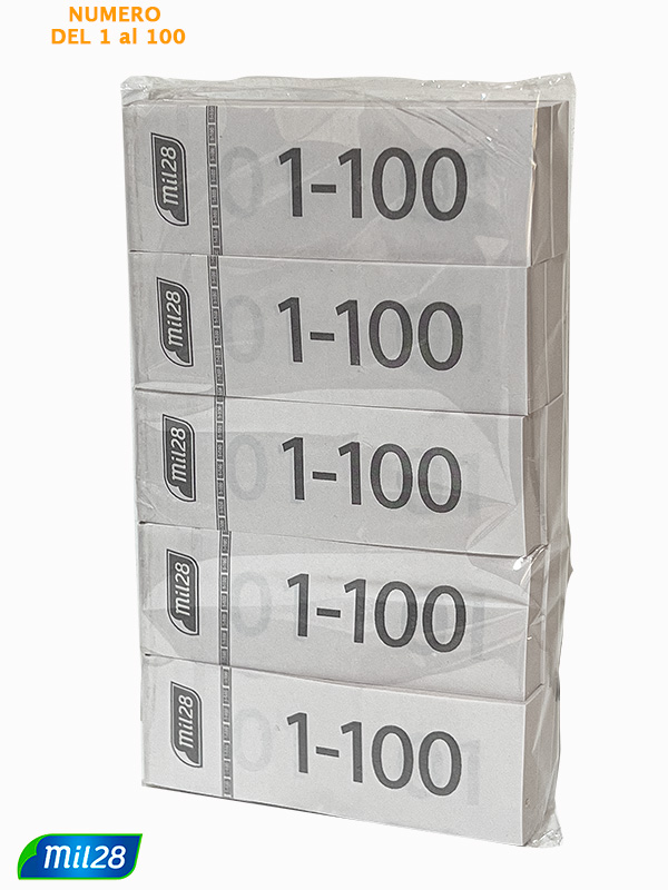 Talonario de numeros mil28 del 1-100