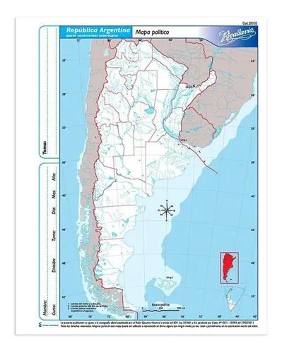 Mapa mc nro 5 argentina politico