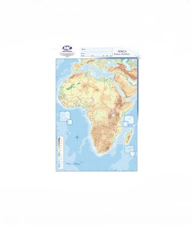Mapa nro 5 africa fisico politico