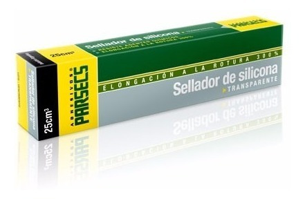 Adhesivo sellador de silicona transparente