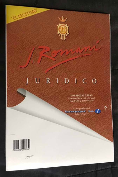 Resma a4 juridico 106g. extra blanco
