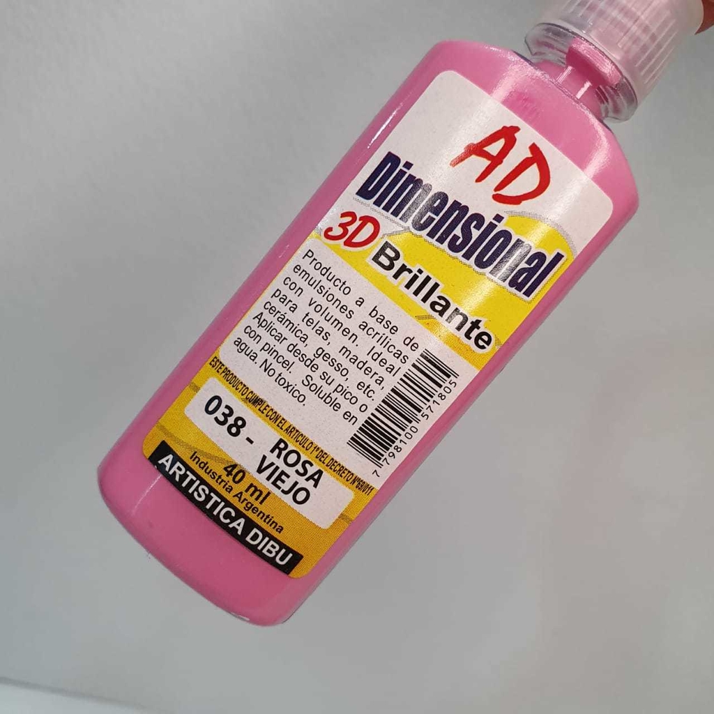 Dimensional ad 3d 038 - rosa viejo x 40ml