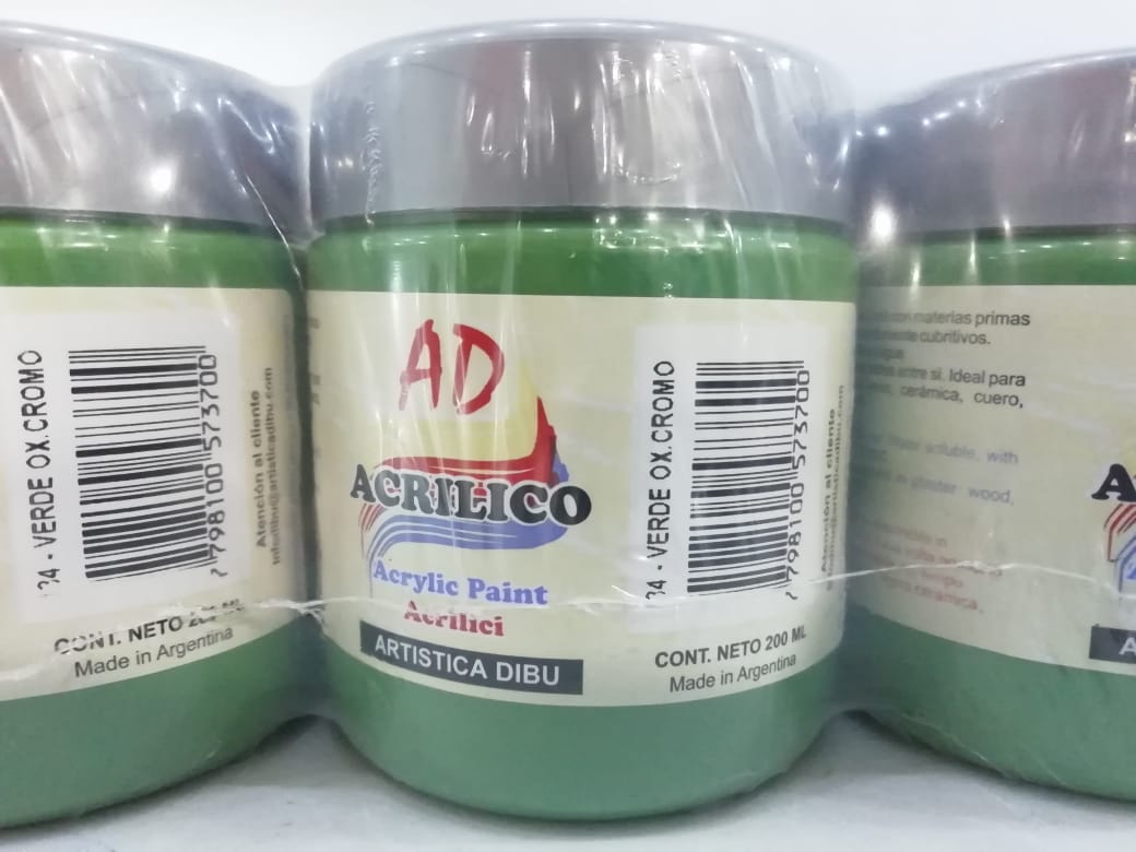 Acrilico ad 200ml 134- verde cromo